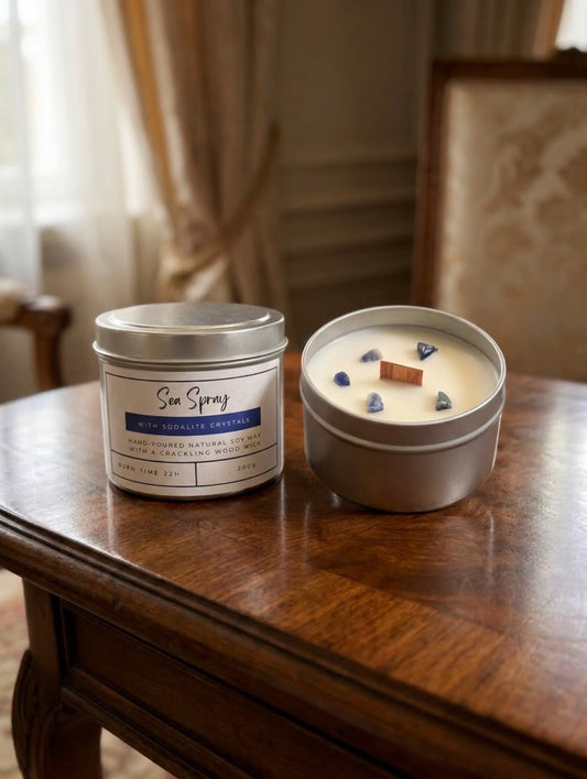 Sea Spray Crystal Candle
