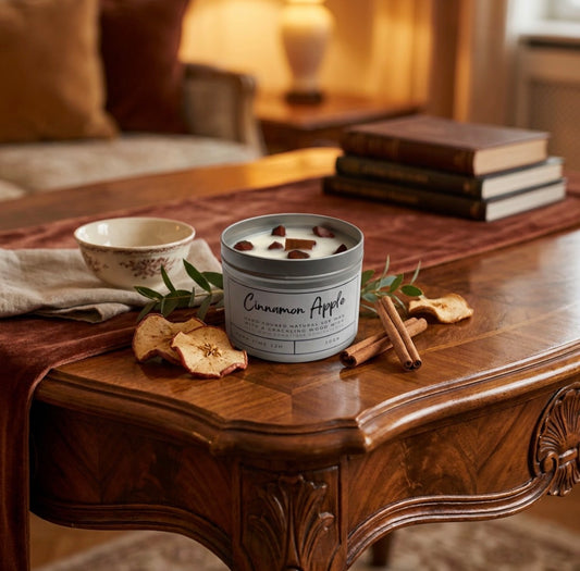 Cinnamon Apple Crystal Candle